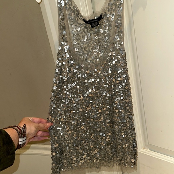 Sequin mesh tank top - Picture 1 of 2